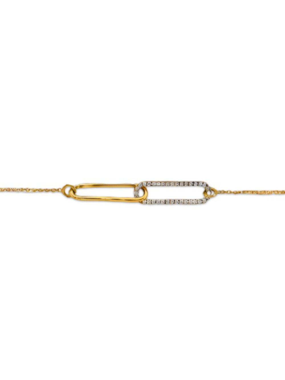 14K Gold Paperclip Bracelet | Modern Fine Jewelry By Tehrani Jewelry